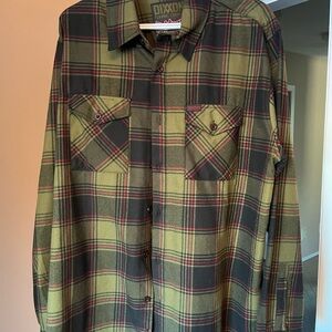 DIXXON The Nightmare XL. Men's Green Plaid flannel Shirt